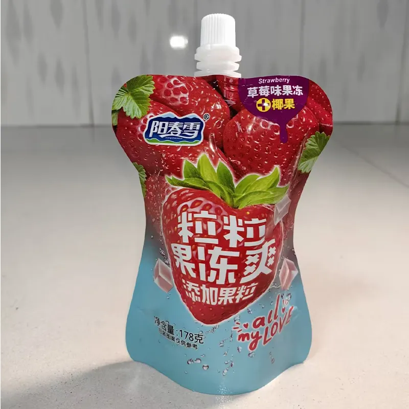 Зернистое желе для питья клубничное (2)