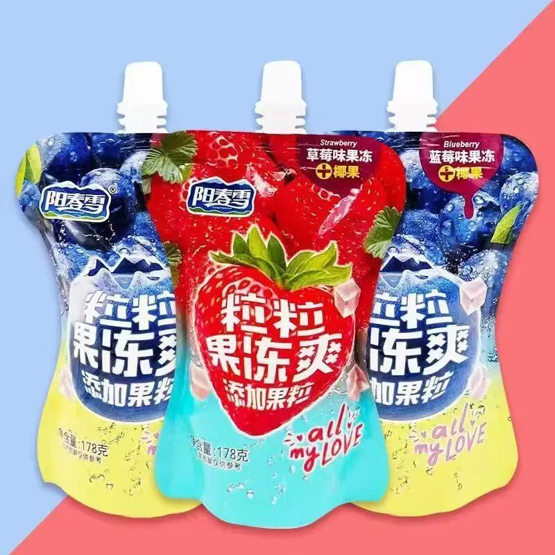 Зернистое желе для питья клубничное (3)